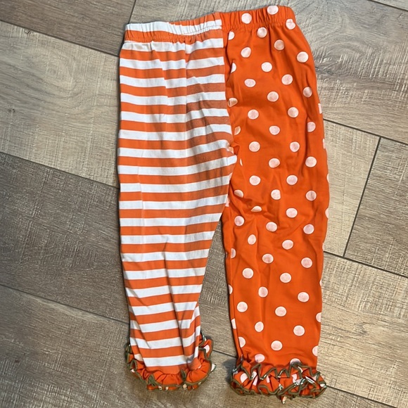 5 Pieces girls thanksgiving turkey outfit and boho print outfit with scarf - Picture 4 of 16